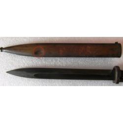 Ba&iuml;onnette Type S84/98 3&eacute;me type "dite commerce"  pour fusil MAUSER K98 + Fourreau Cof 44