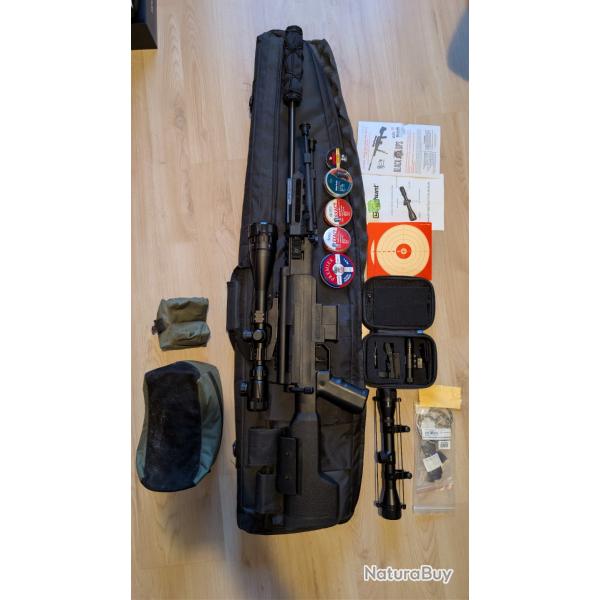 MEGA PACK Carabine Air Comprim� Black OPS Sniper Tactical 4,5mm 19.9 Joules