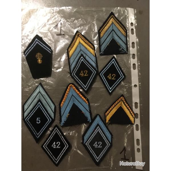 Lot d'anciens insignes du 42eme RT (Lot N�1)