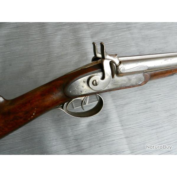 Fusil de chasse percussion � Gobert A�n� � Lyon (vers 1845-1855) � Cal. 12 extra-lourd � 4,7 kg