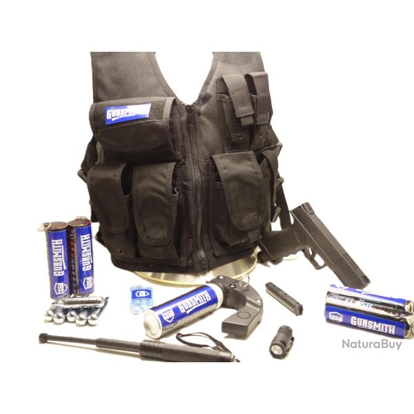 Veste tactique pens�e pour votre s�curit� un pack complet pr�t � l'emploi Home D�fense GS50 Gunsmith