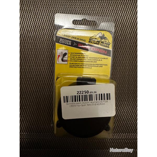 Bonnette avant objectif rabattable BUTLER CREEK Flip-Open Taille 30 � 49,8mm