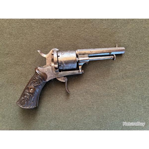 REVOLVER A BROCHE type LEFAUCHEUX cal. 7mm  n01