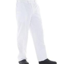 Pantalon ceinture r&eacute;glable SYLVAIN Blanc 46
