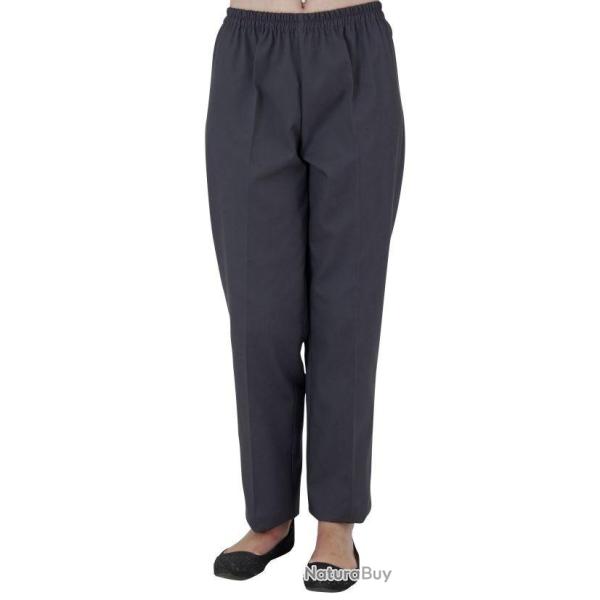 Pantalon mixte Manu Piqu� blanc 3 65% polyester / 35% coton