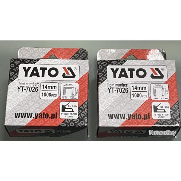 2000 agrafes de tapissier 14 mm