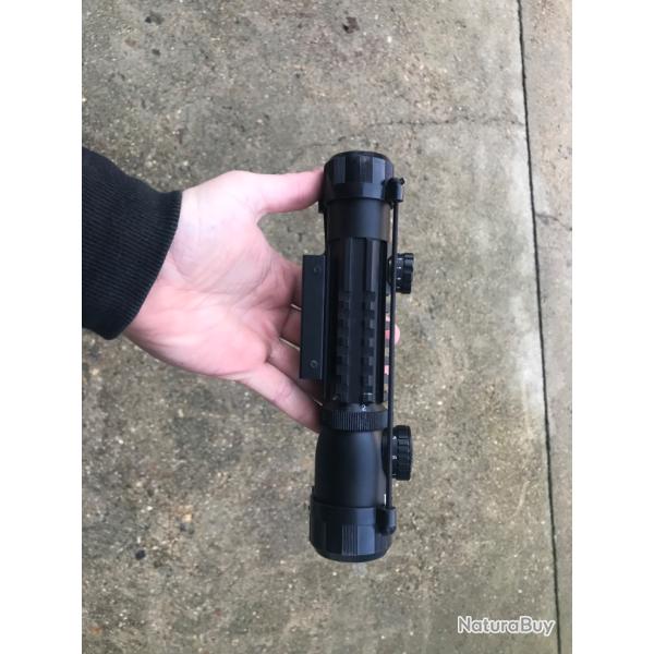 Lunette 2-6x28 RTI picatinny + r�tro �clairage + surprotection