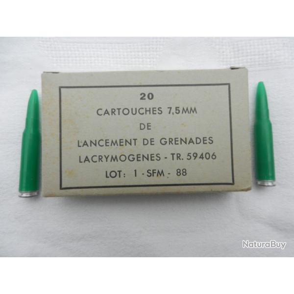 1  de 20 cartouches plastique vert fran�aise � blanc class�e D�i