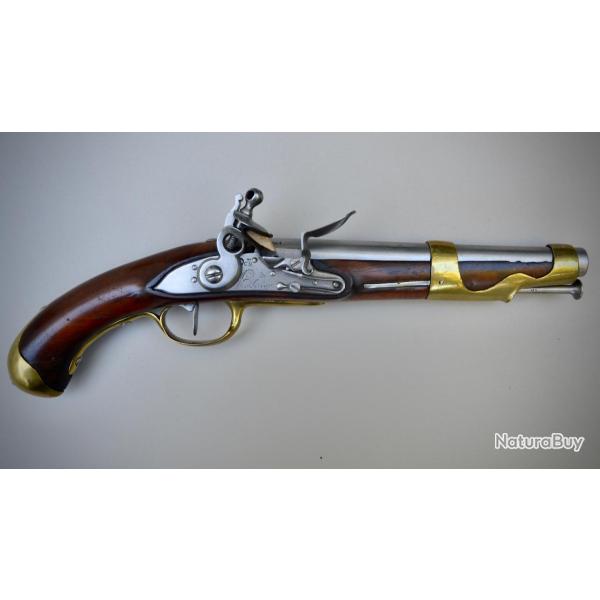 Pistolet mod�le 1763-66 1er type de Maubeuge construit en 1769