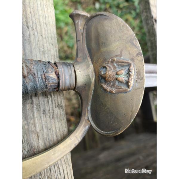 �p�e d'officier subalterne, mod�le 1857, clavier � l'aigle demi d�ploy�,