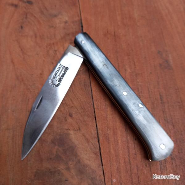 Couteau R�gional YSSINGEAUX  V�RITABLE CUILL�RE  BROSSARD Manche en Corne