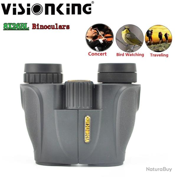 Jumelles Visionking 8x26 BAK4 Etanches L�g�res FMC Compactes Camping Observation Oiseaux Voyage