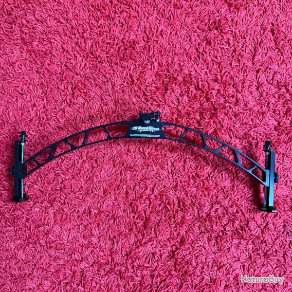 bipod pour F Class 3D SPACE BIPOD, noir, attack Anshutz et Picatinny