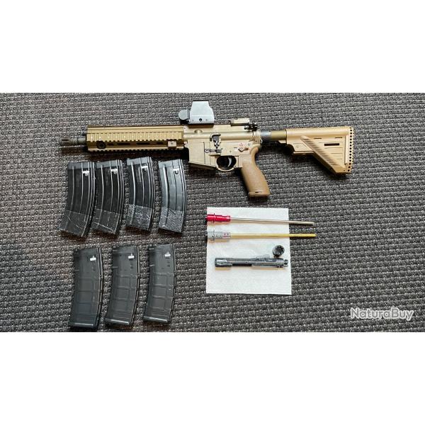 HK416 A5 GBBR RAL8000 VFC/Umarex full upgrade