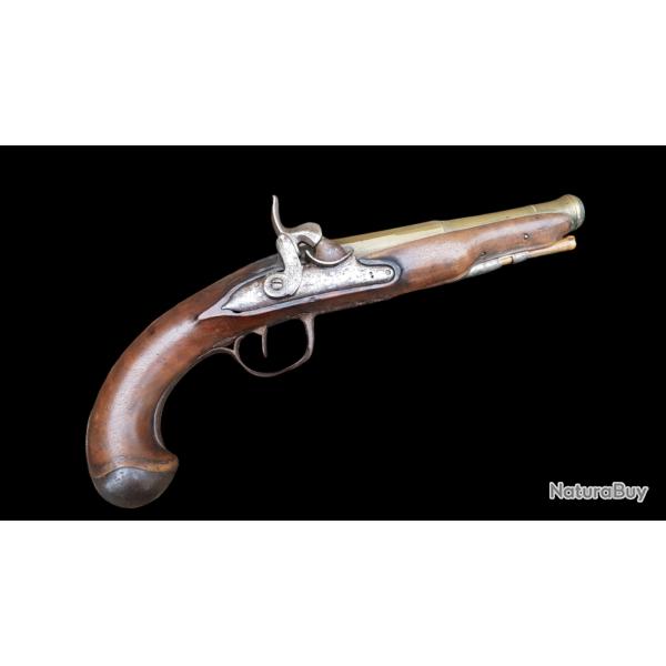 Pistolet percussion XVIIIeme marine