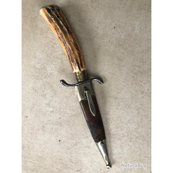 SUPERBE PETIT COUTEAU DE CHASSE VERS 1870