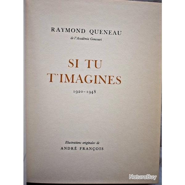 Si tu t'imagines (1920-1948) - Raymond Queneau