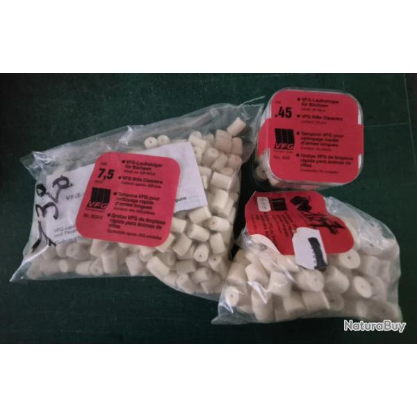Lot de tampon VFG 7,5mm et .45