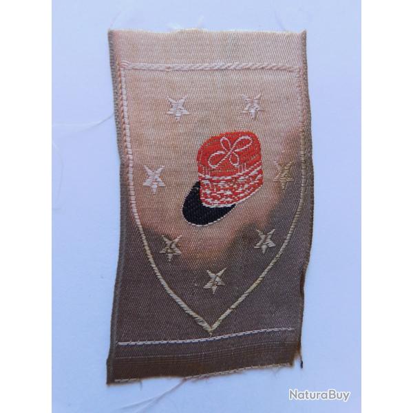 INSIGNE TISSU ECOLE DES CADRES D'URIAGE / MARECHAL VICHY