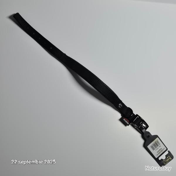 Collier nylon confort noir pour chien de taille moyenne de marque fran�aise