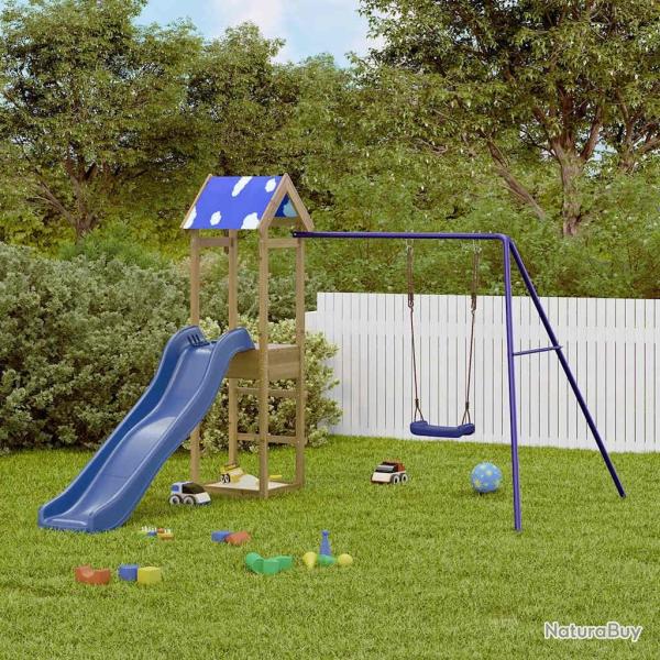 Aire de jeux d'ext�rieur bois de pin impr�gn� alsavelo