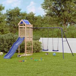 Aire de jeux d'ext&eacute;rieur bois de pin massif alsavelo