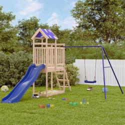 Aire de jeux d'ext&eacute;rieur bois de pin massif