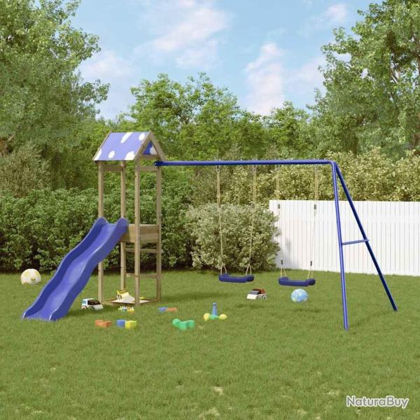Aire de jeux d'ext�rieur bois de pin impr�gn� alsavelo