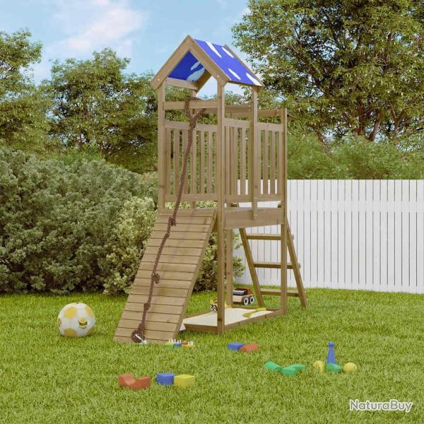 Aire de jeux d'ext�rieur bois de pin impr�gn� alsavelo