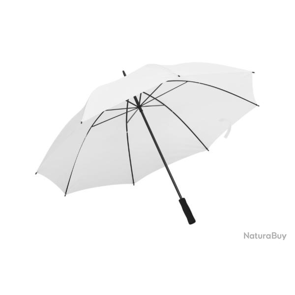 Parapluie golf blanc 130 cm tissu 190T PG r�sistant � l'eau