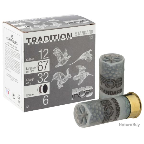 FOB TRADITION STANDARD BOURRE GRASSE - CAL. 12/67 Plomb N�7