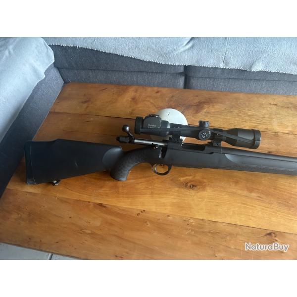 Vend carabine Sabatti Rover 243 win + lunette Zeiss Duralyt 2-8 x 42