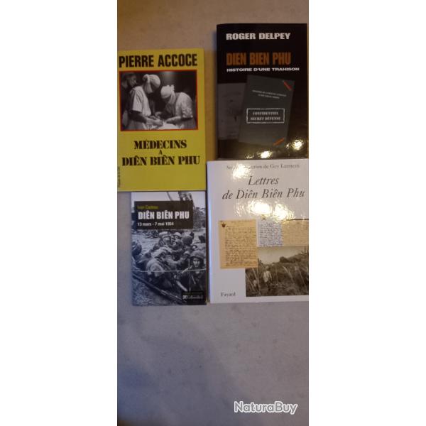 Dien Bien Phu. Lot de 4 livres