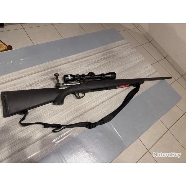 Carabine Savage axis calibre 243 Win avec lunette  bushnell 4-9*40