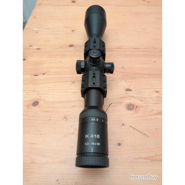 Optique kahles k418 4,5x18x501/8 Moa