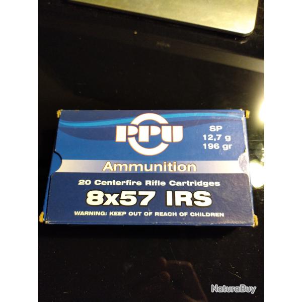 11 Balles Partizan PPU 196 grains 8x57jrs