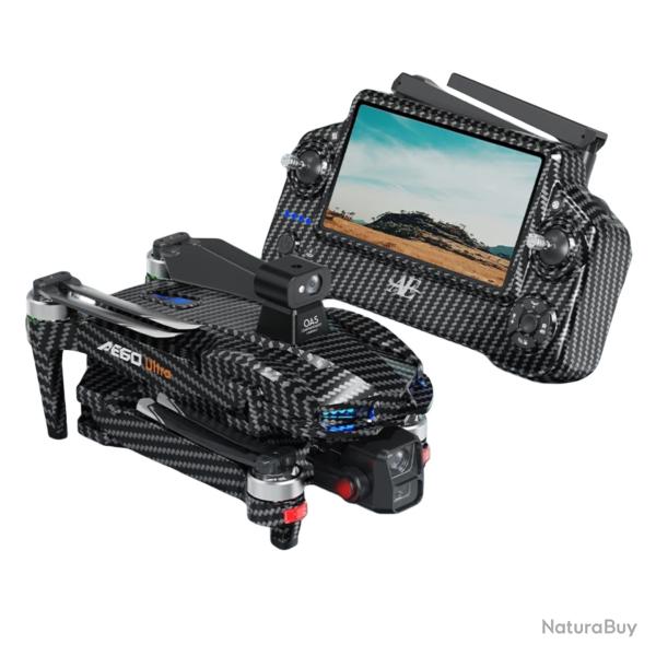 Drone de P�che GPS 8K - Cam�ra 3 Axes, Largage 800g, �vitement d'Obstacles �cran Tactile Port�e 12km