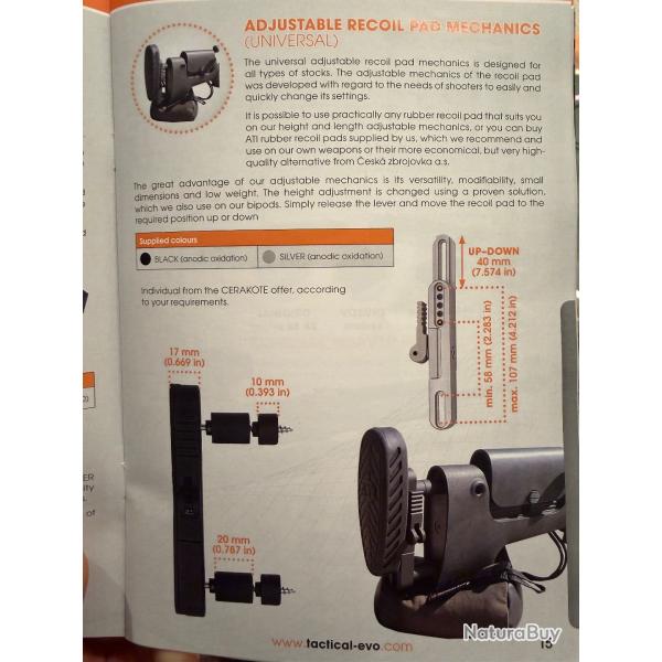 Pad rglable tactical vo