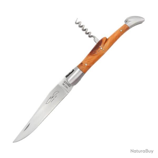 Couteau pliant TMC Laguiole 2 pi�ces manche olivier THLA2OL