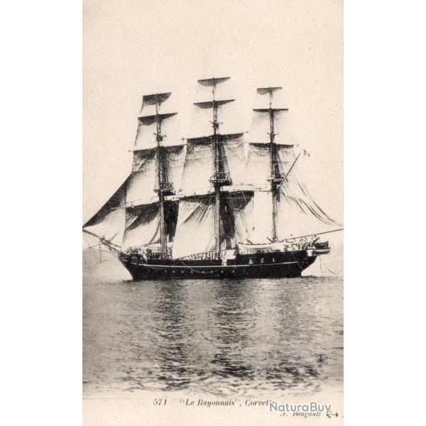 CPA - Marine  - "  Le Bayonnais  " corvette  N4196