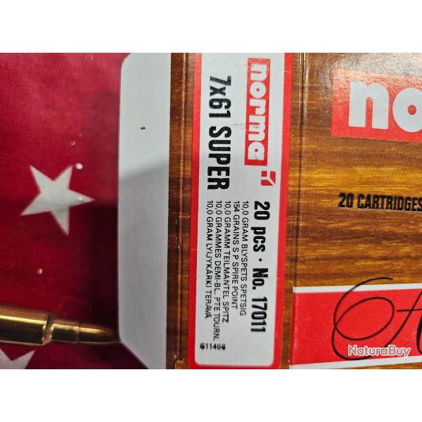 40 Cartouches 7x61 Super Norma