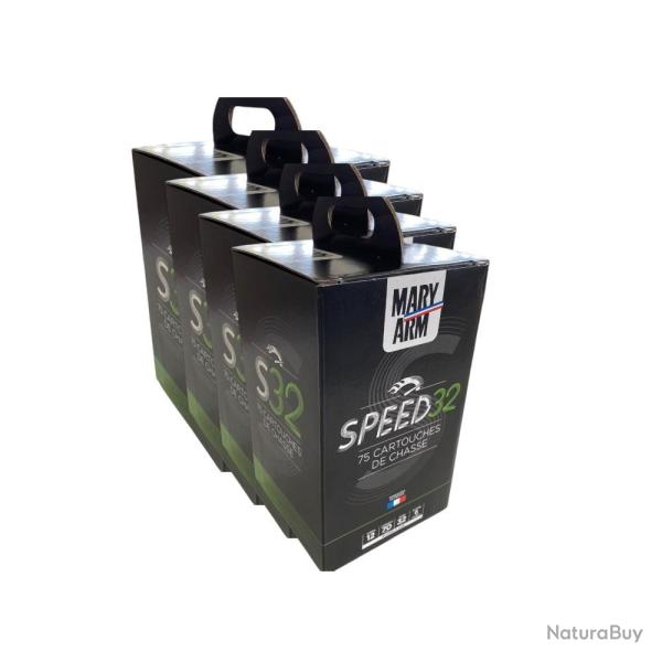 300 CARTOUCHES MARY ARM SPEED 32 12/32 BJ ( 4 PACKS DE 75 MUNITIONS) destok