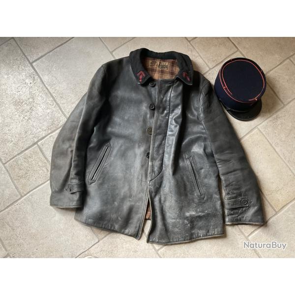 Pompier tenue de feu, kepi vers 1950