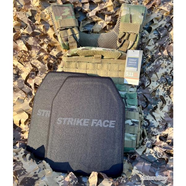 [PACK] TacTec 5.11 multicam + paire de plaques balistiques NIJ3A
