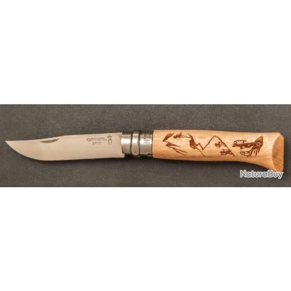 Opinel N�08 Montagne Gravure Rando