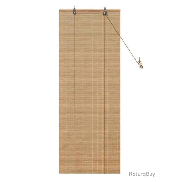 Store bambou marron clair 60x160 cm translucide roulable �cologique