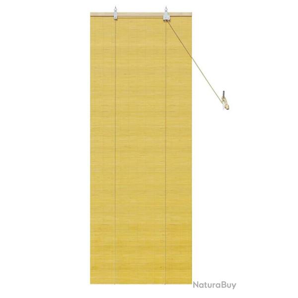 Store bambou jaune 60x160 cm translucide roulable �cologique