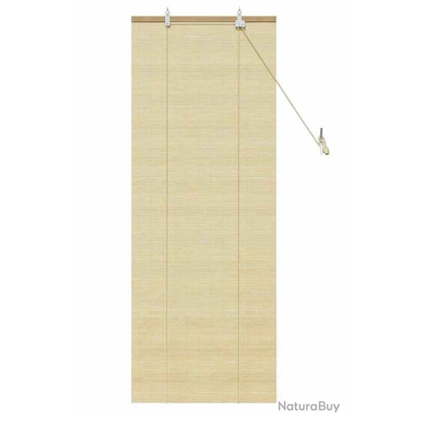 Store roulant bambou naturel 60x160 cm translucide �colo ajustable