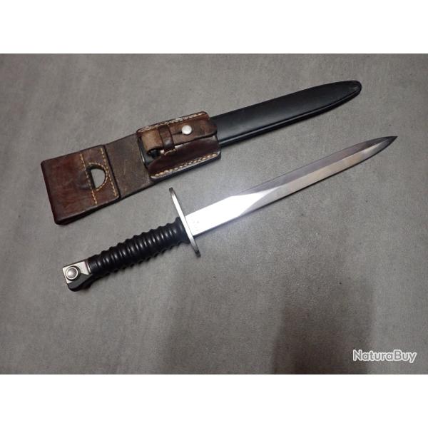 W 180993 Baionnette Suisse FASS 57 Wenger + porte fourreau en cuir