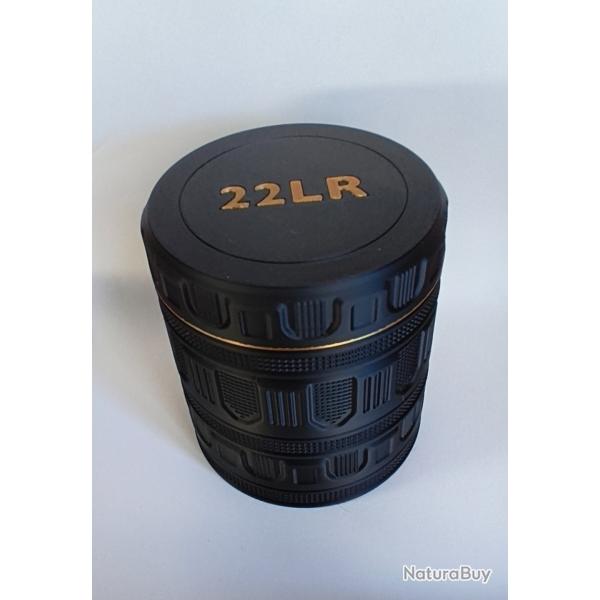 Bo�te � munitions 22LR Capacit�121 places, Ronde design robuste et tr�s pratique, empilables.